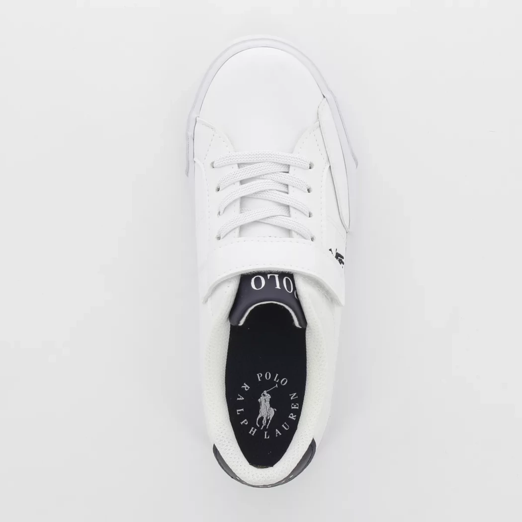 Image (6) de la chaussures Ralph Lauren - Baskets Blanc en Cuir synthétique