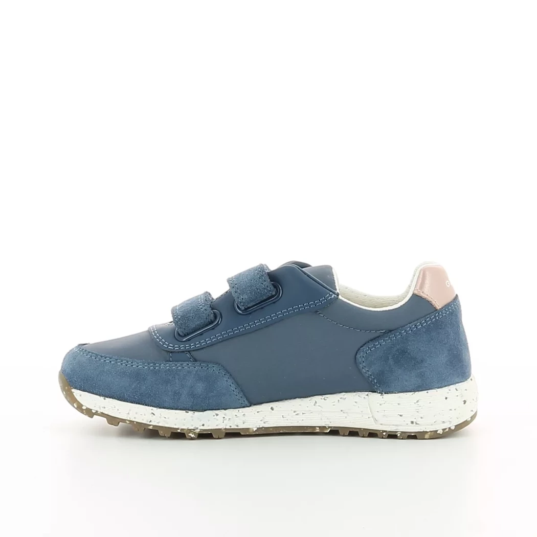 Image (4) de la chaussures Geox - Baskets Bleu en Cuir nubuck