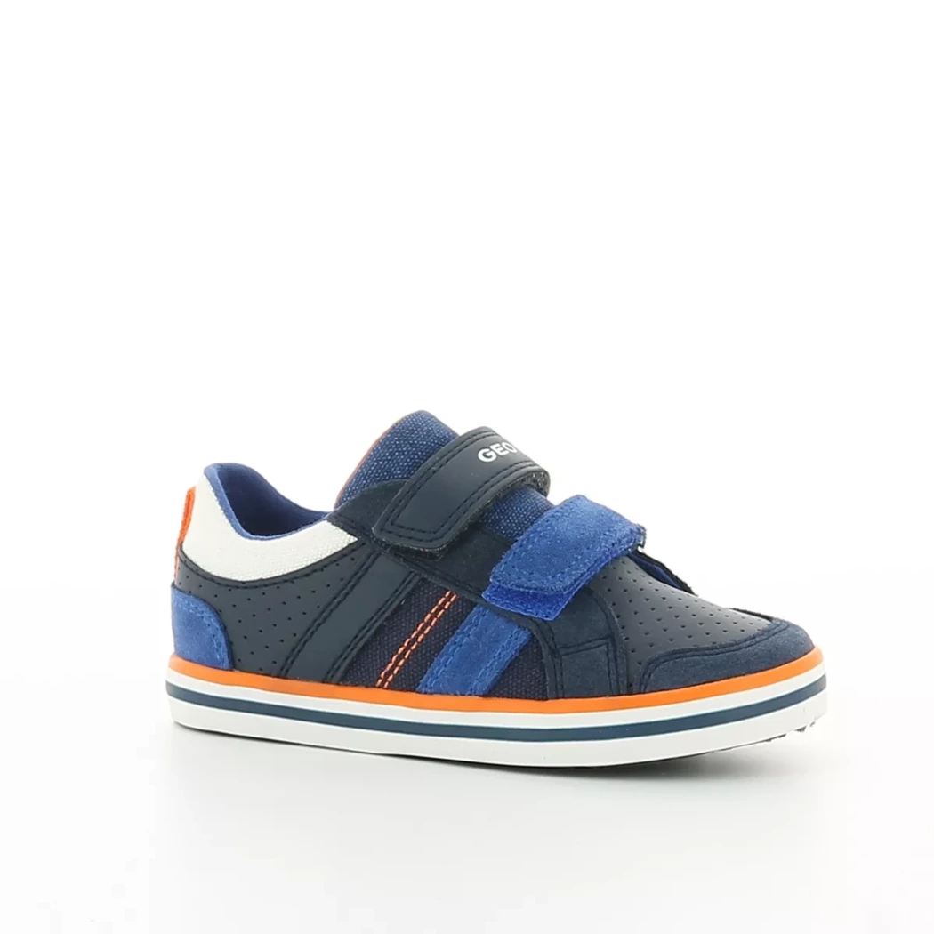 Image (1) de la chaussures Geox - Chaussures à velcro Bleu en Cuir synthétique