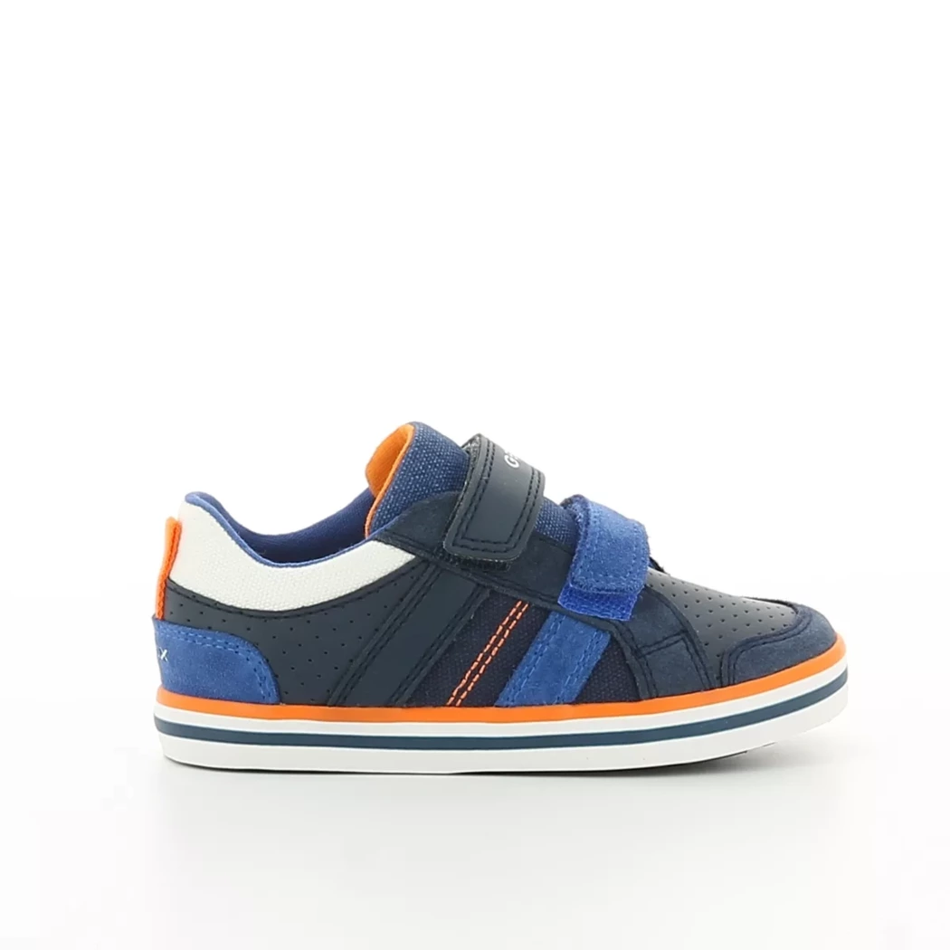 Image (2) de la chaussures Geox - Chaussures à velcro Bleu en Cuir synthétique