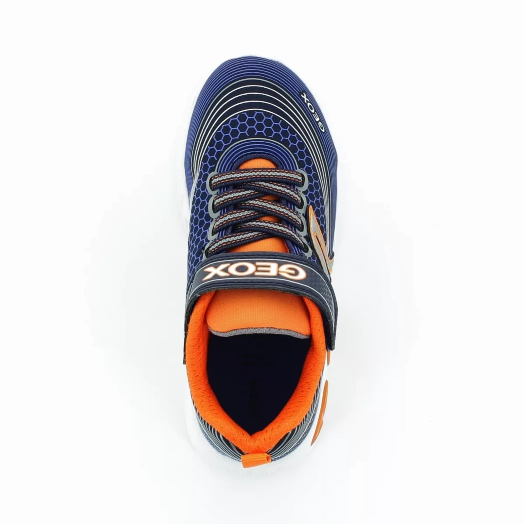 Image (6) de la chaussures Geox - Baskets Bleu en Cuir synthétique