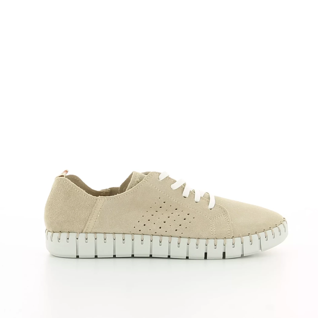 Image (2) de la chaussures Ctwlk - Chaussures à lacets Beige en Cuir nubuck