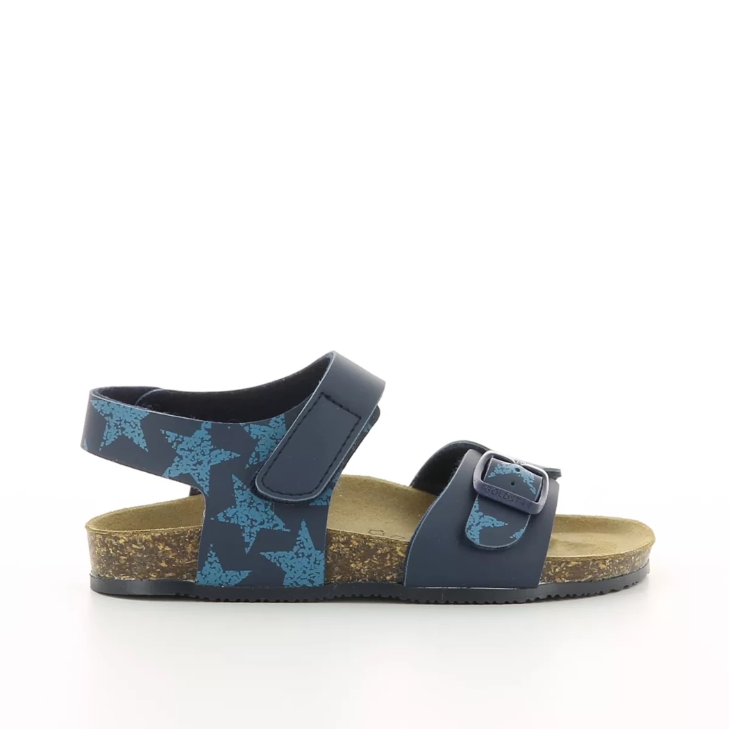 Image (2) de la chaussures Goldstar - Sandales et Nu-Pieds Bleu en Cuir synthétique