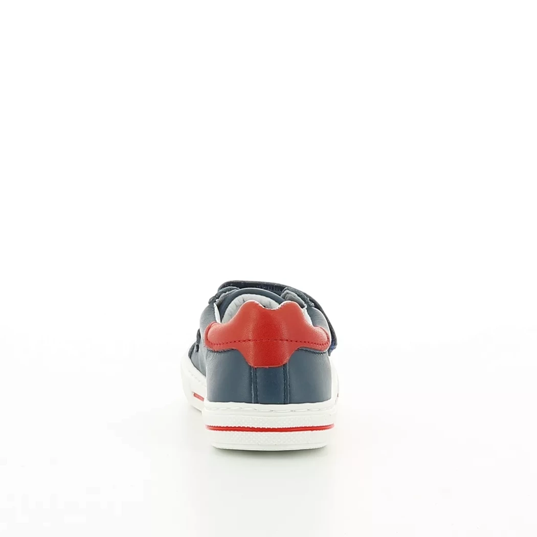 Image (3) de la chaussures Norvik - Chaussures à velcro Bleu en Cuir