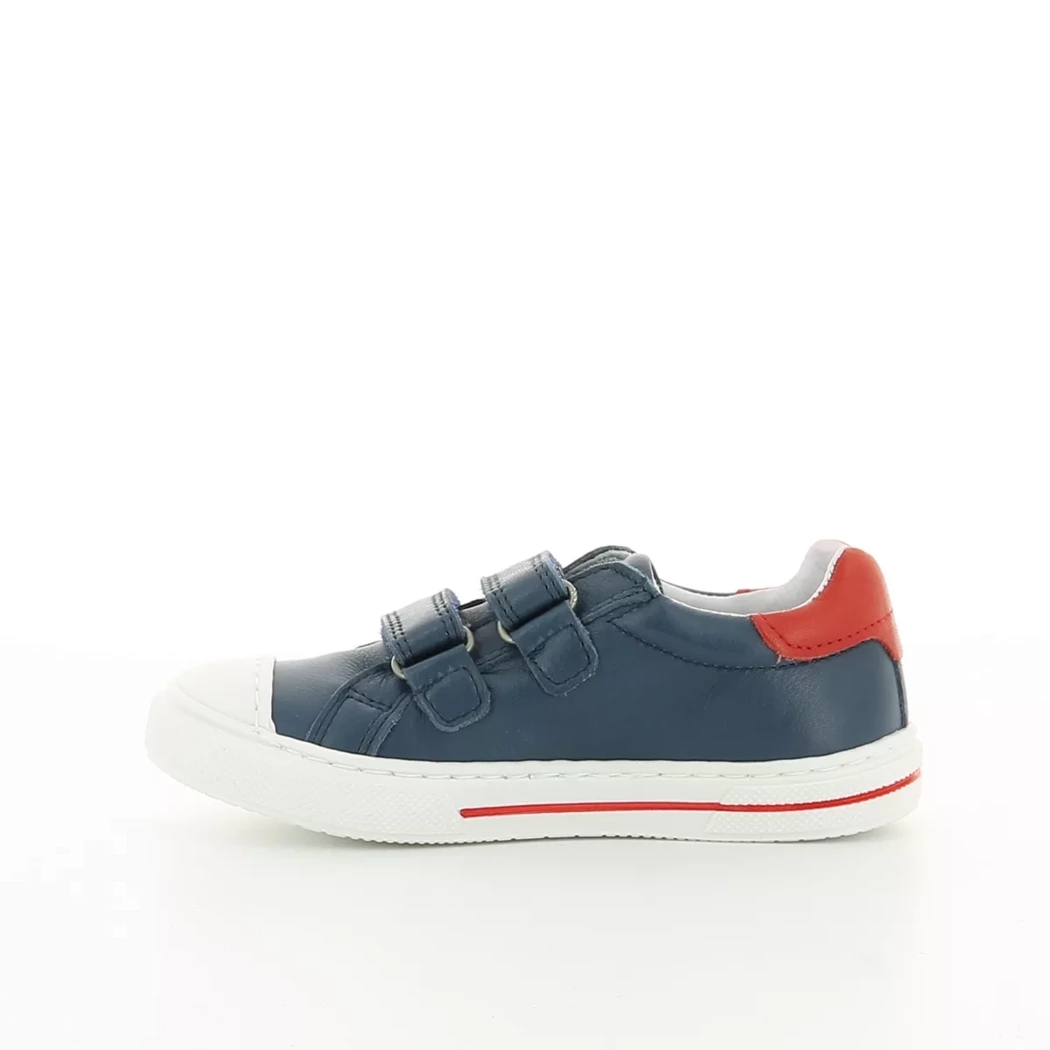 Image (4) de la chaussures Norvik - Chaussures à velcro Bleu en Cuir
