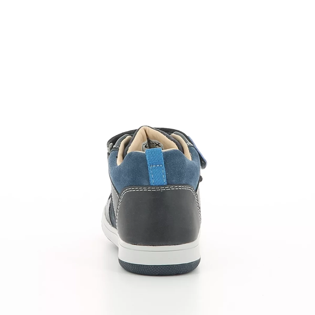 Image (3) de la chaussures Geox - Bottines Bleu en Cuir nubuck