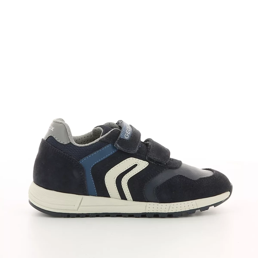 Image (2) de la chaussures Geox - Baskets Bleu en Cuir nubuck