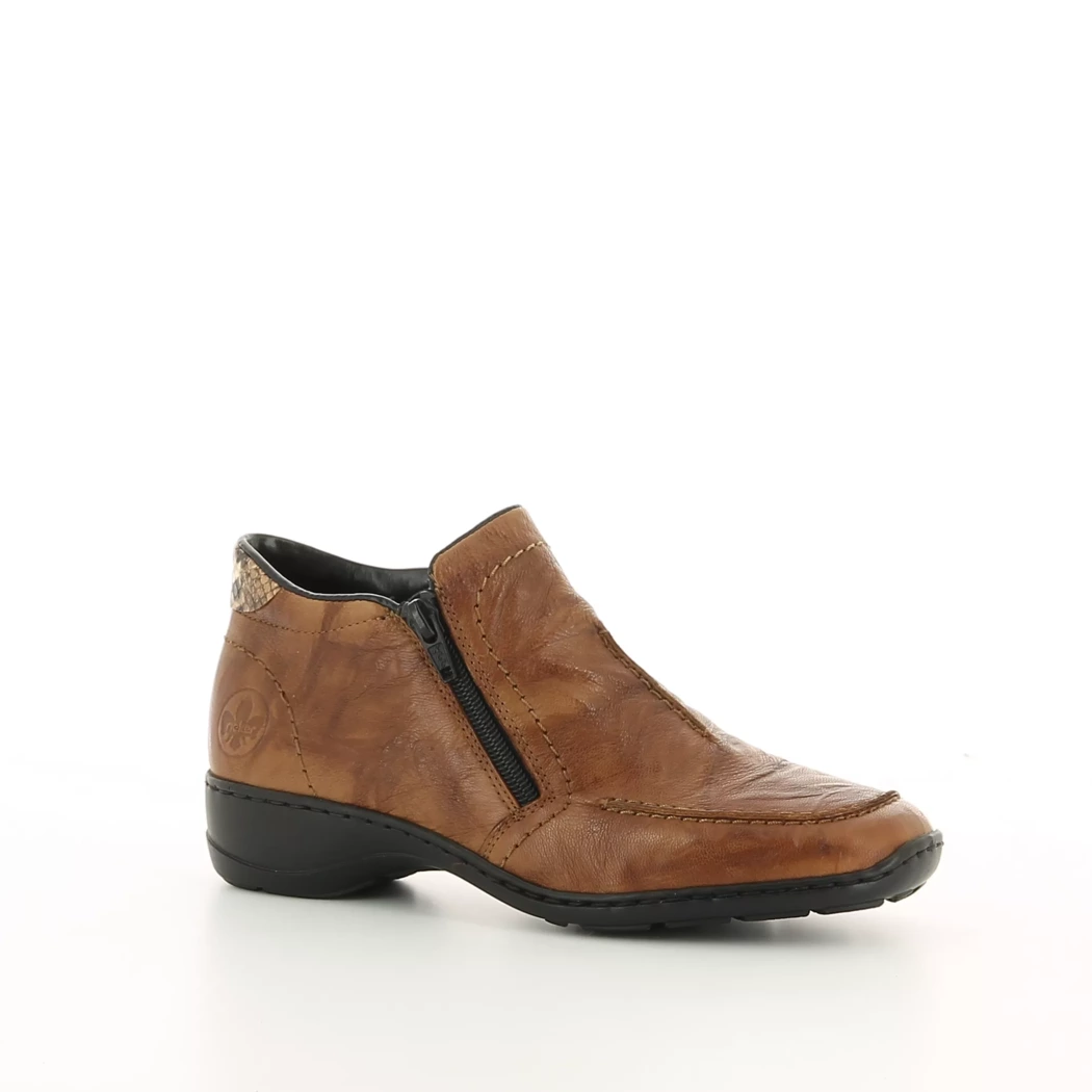 Image (1) de la chaussures Rieker - Boots Cuir naturel / Cognac en Cuir