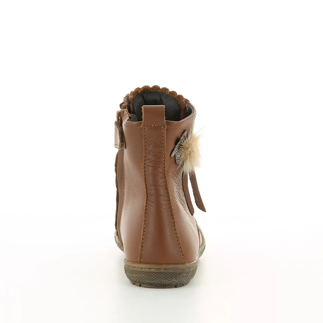 Image (3) de la chaussures Little David - Bottines Cuir naturel / Cognac en Cuir