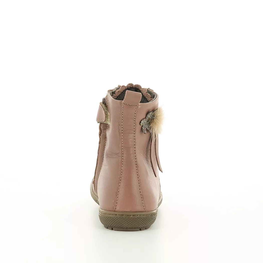 Image (3) de la chaussures Little David - Bottines Rose en Cuir
