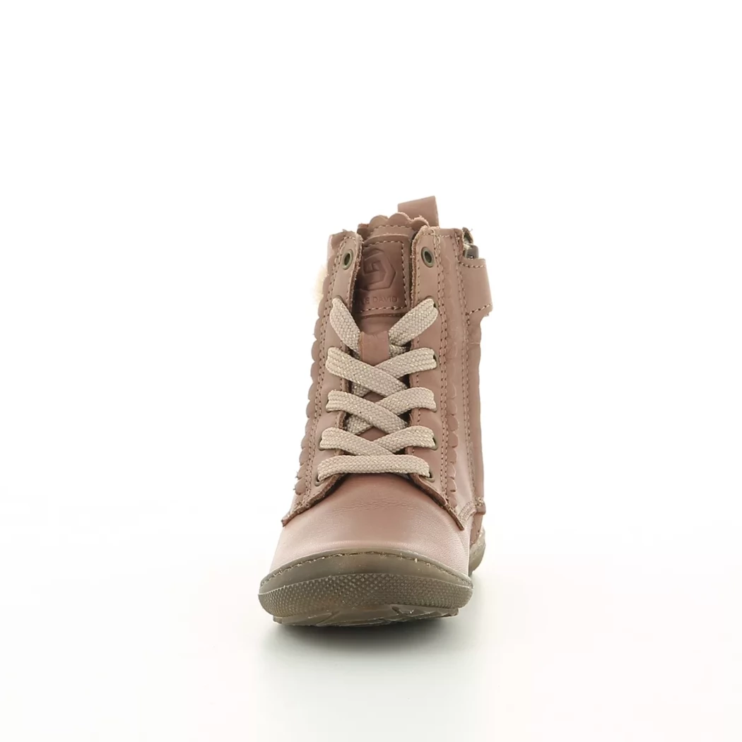 Image (5) de la chaussures Little David - Bottines Rose en Cuir