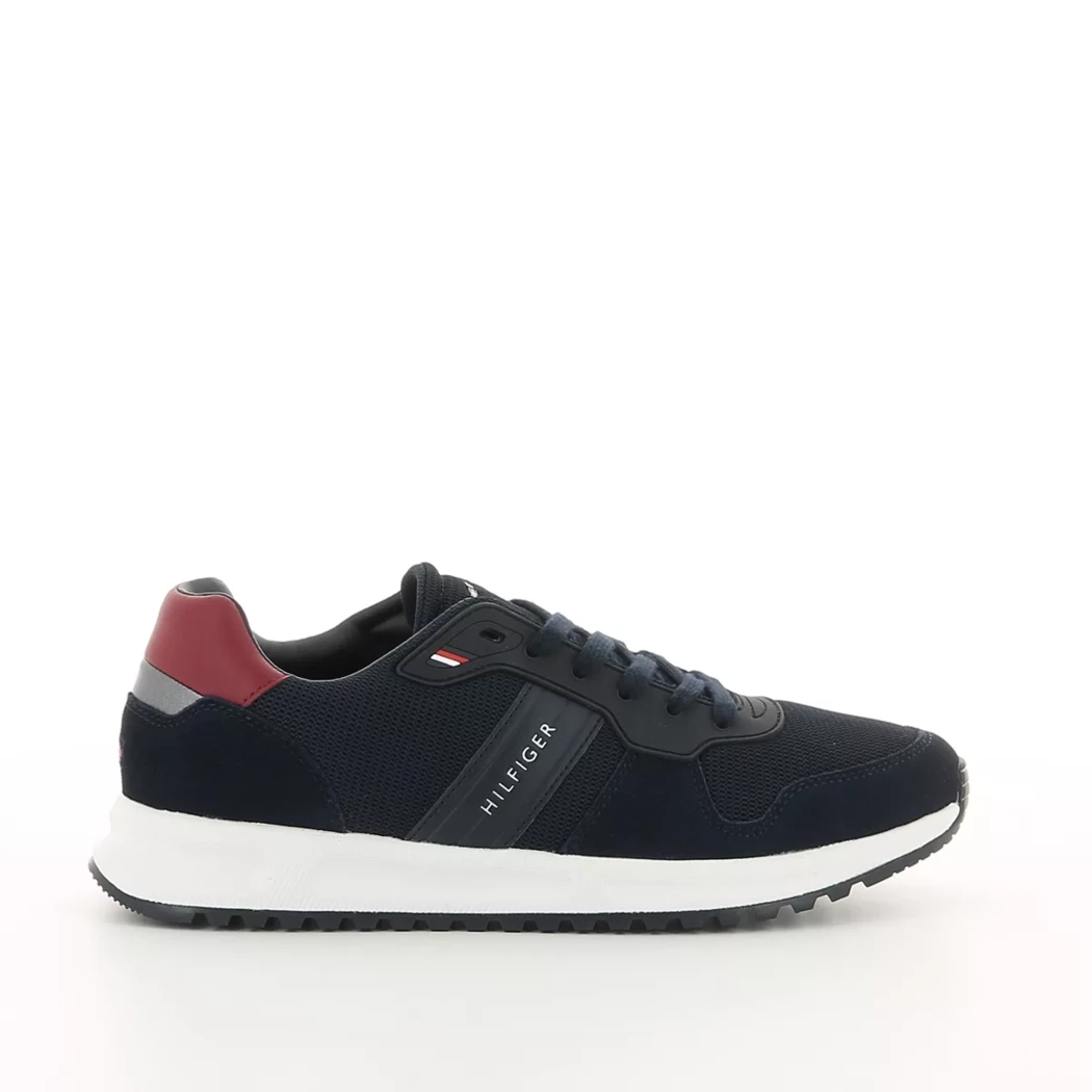 Image (2) de la chaussures Tommy Hilfiger - Baskets Bleu en Cuir nubuck