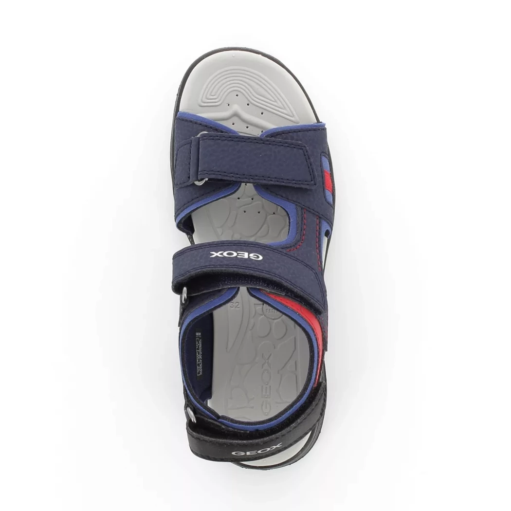 Image (6) de la chaussures Geox - Sandales et Nu-Pieds Bleu en Cuir nubuck