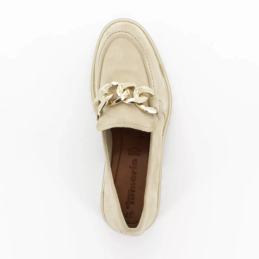 Image (6) de la chaussures Tamaris - Mocassins Beige en Cuir nubuck