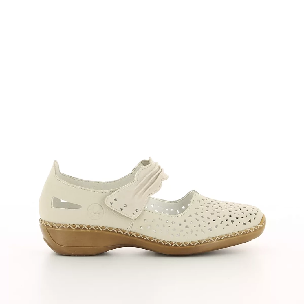 Image (2) de la chaussures Rieker - Escarpins Beige en Cuir