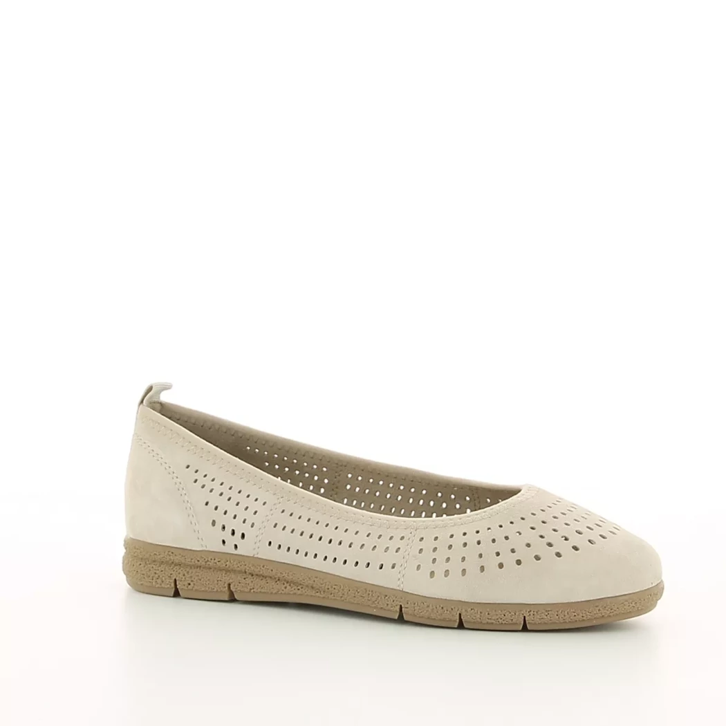 Image (1) de la chaussures Tamaris Comfort - Ballerines Beige en Cuir nubuck