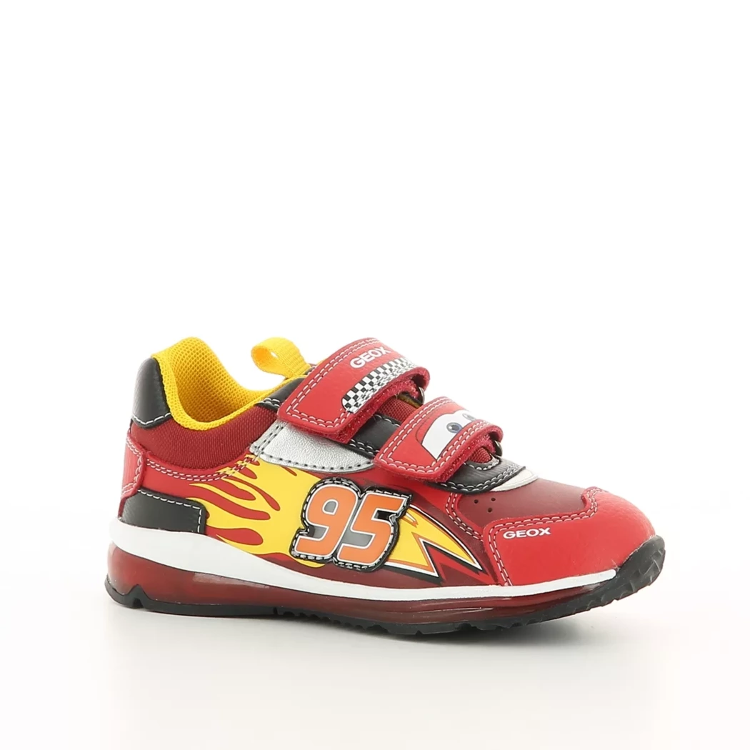 Image (1) de la chaussures Geox - Baskets Rouge en Cuir synthétique