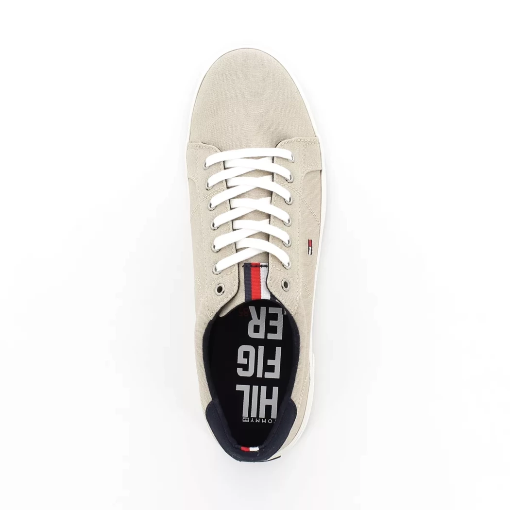 Image (6) de la chaussures Tommy Hilfiger - Baskets Beige en Textile