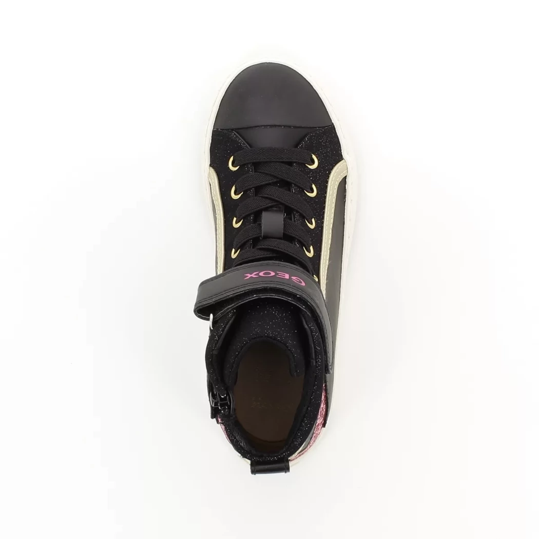 Image (6) de la chaussures Geox - Bottines Noir en Cuir et textile