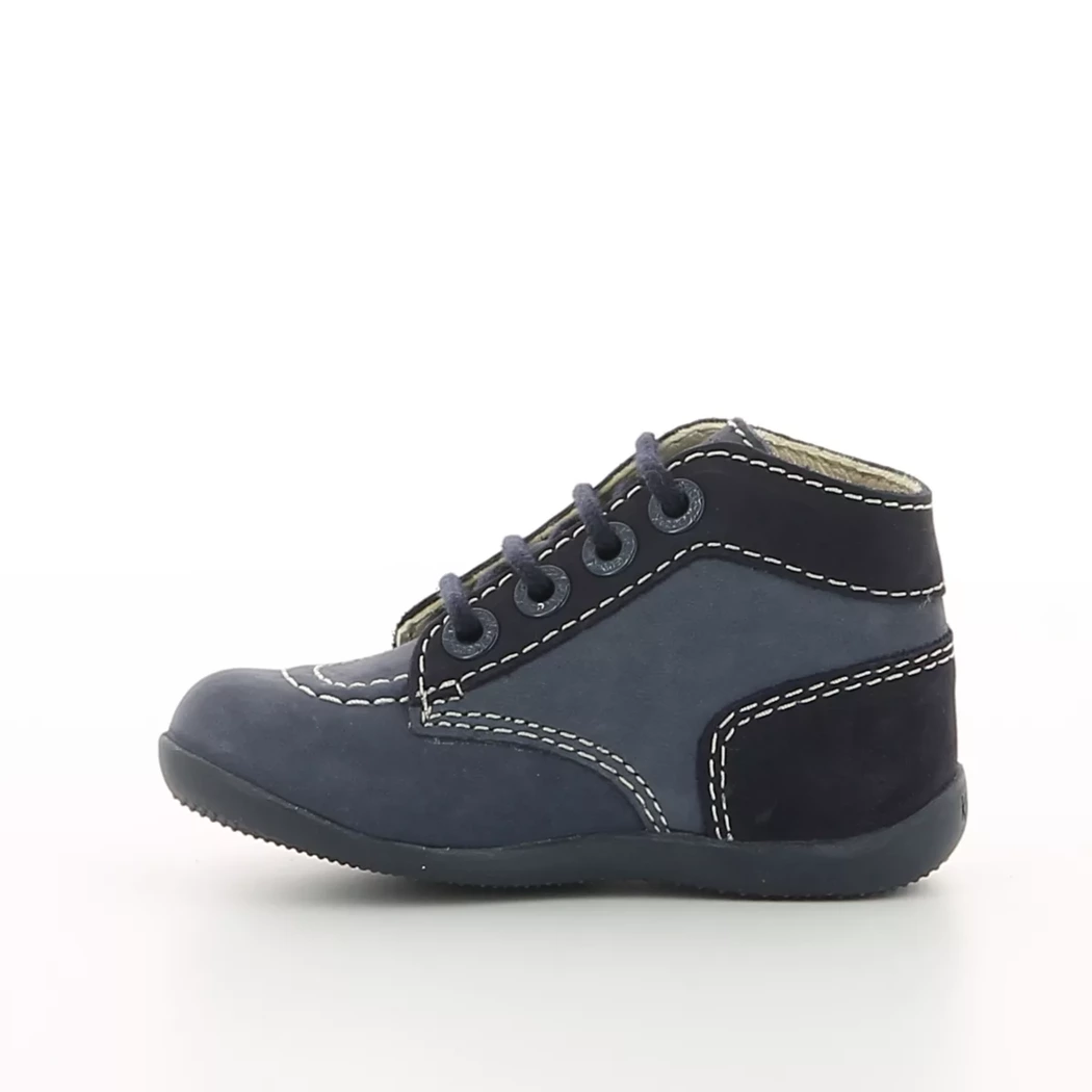 Image (4) de la chaussures Kickers - Bottines Bleu en Cuir nubuck