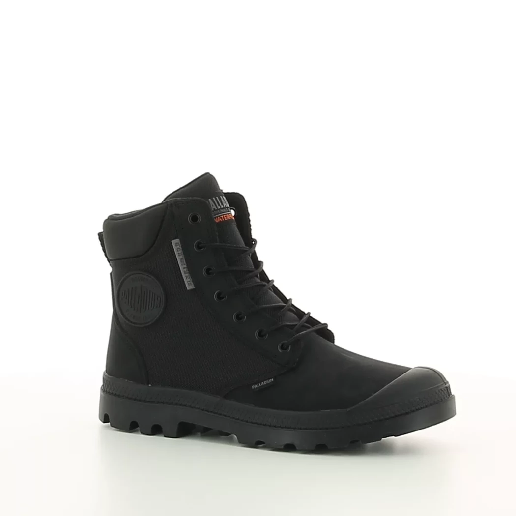 Image (1) de la chaussures Palladium - Bottines Noir en Cuir nubuck Image (1) de la chaussures Palladium - Bottines Noir en Cuir nubuck