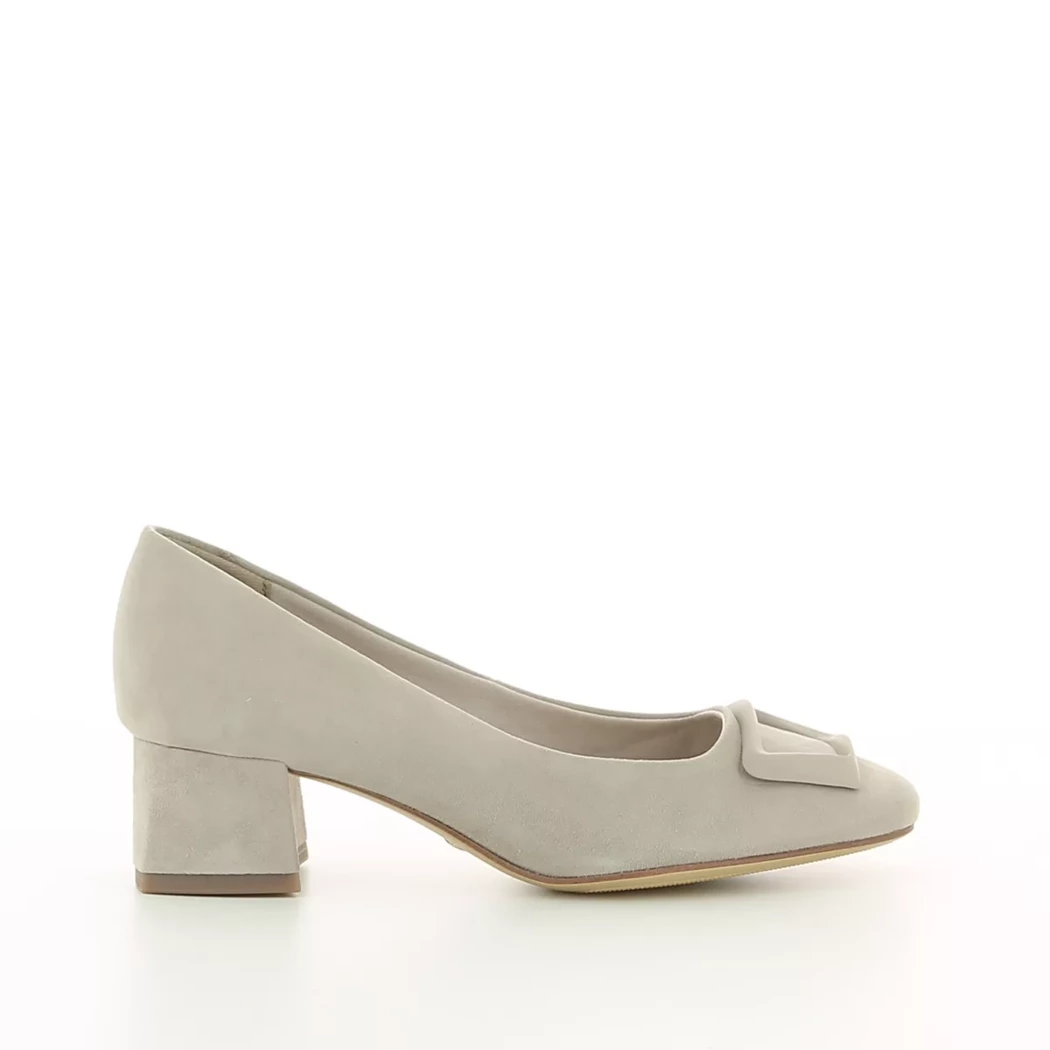 Image (2) de la chaussures Tamaris - Escarpins Taupe en Cuir nubuck