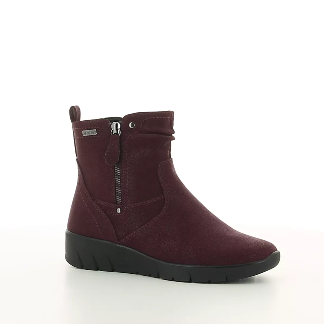 Image (1) de la chaussures Jana - Boots Bordeaux en Cuir nubuck