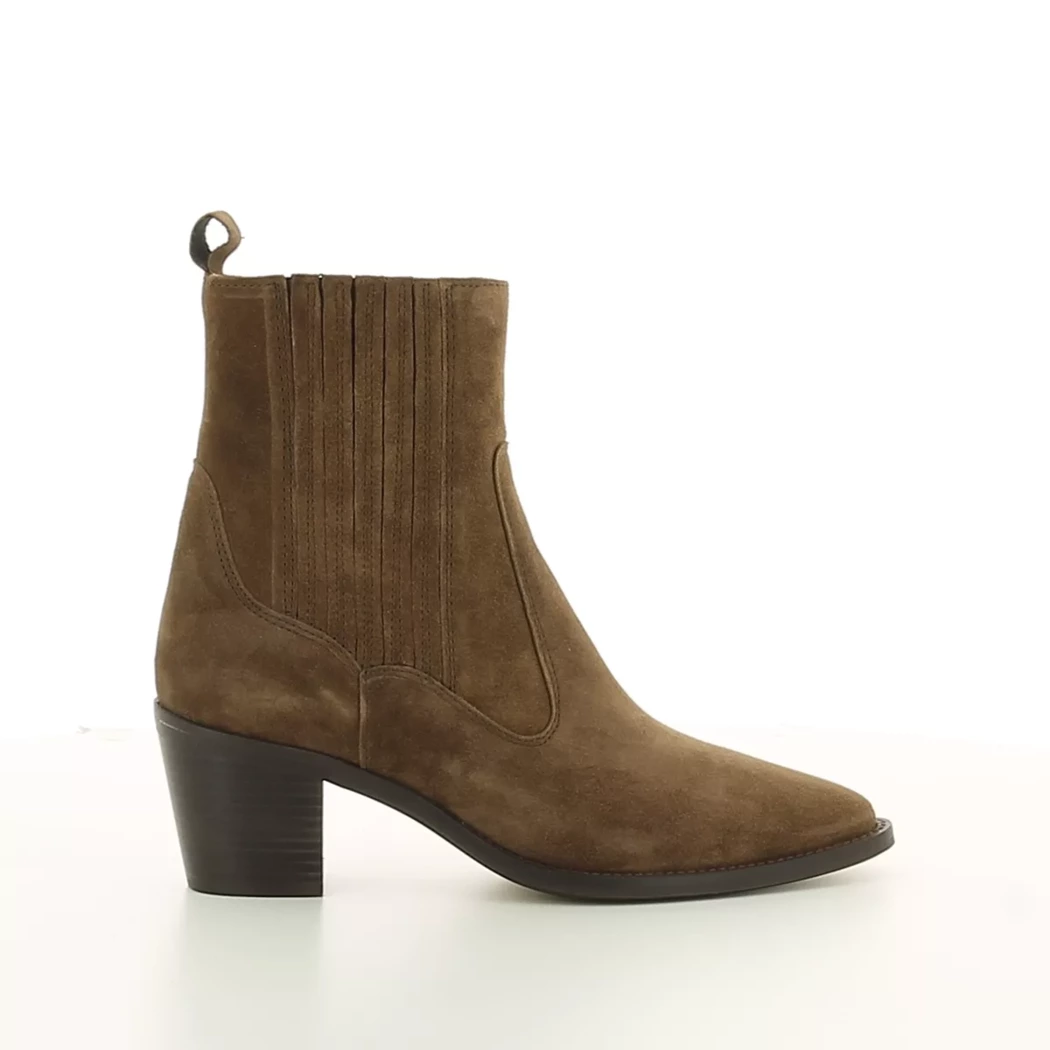 Image (2) de la chaussures Alpe - Boots Marron en Cuir nubuck