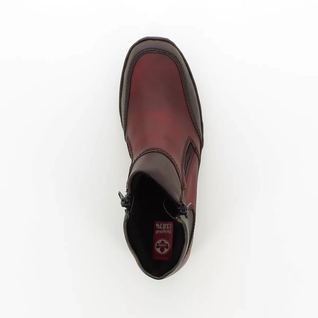 Image (6) de la chaussures Rieker - Boots Bordeaux en Cuir Image (6) de la chaussures Rieker - Boots Bordeaux en Cuir