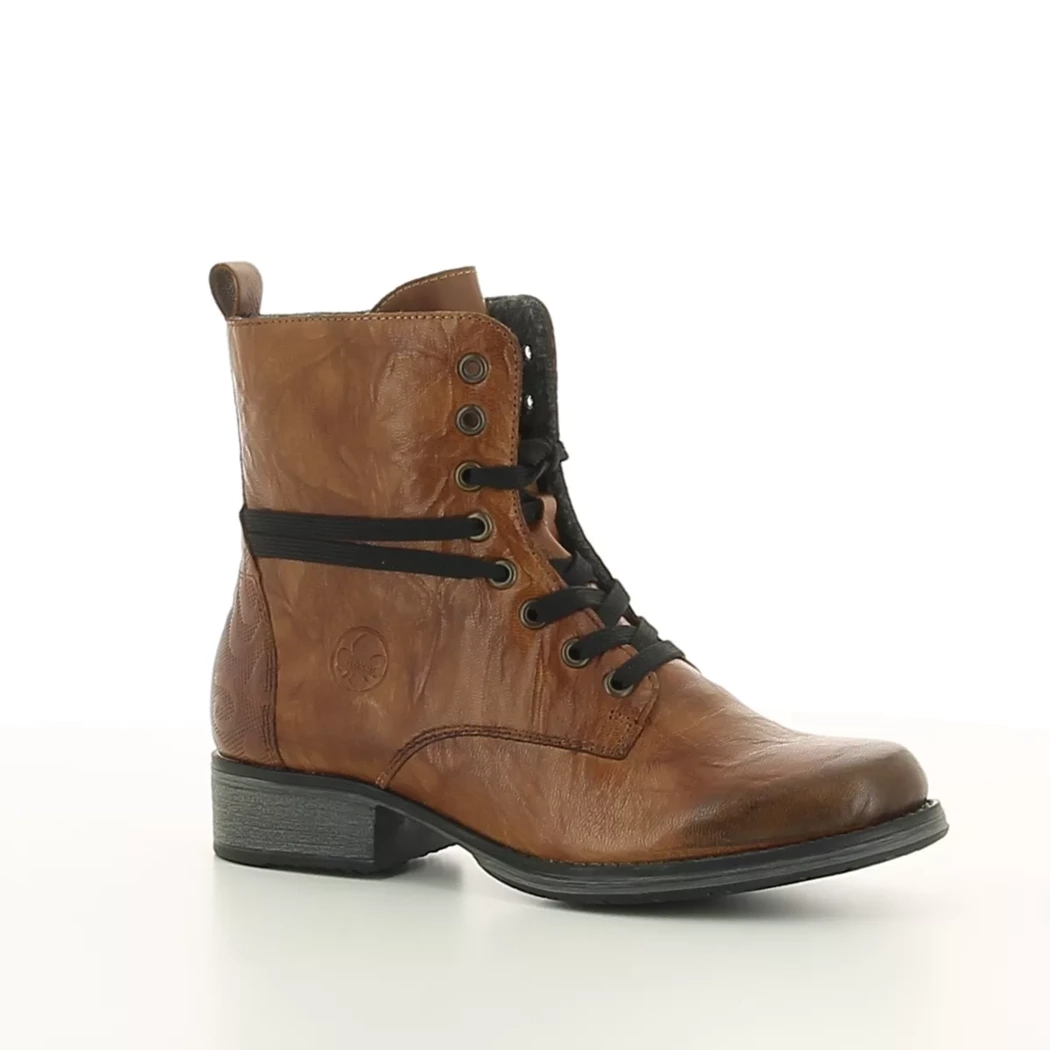 Image (1) de la chaussures Rieker - Bottines Cuir naturel / Cognac en Cuir