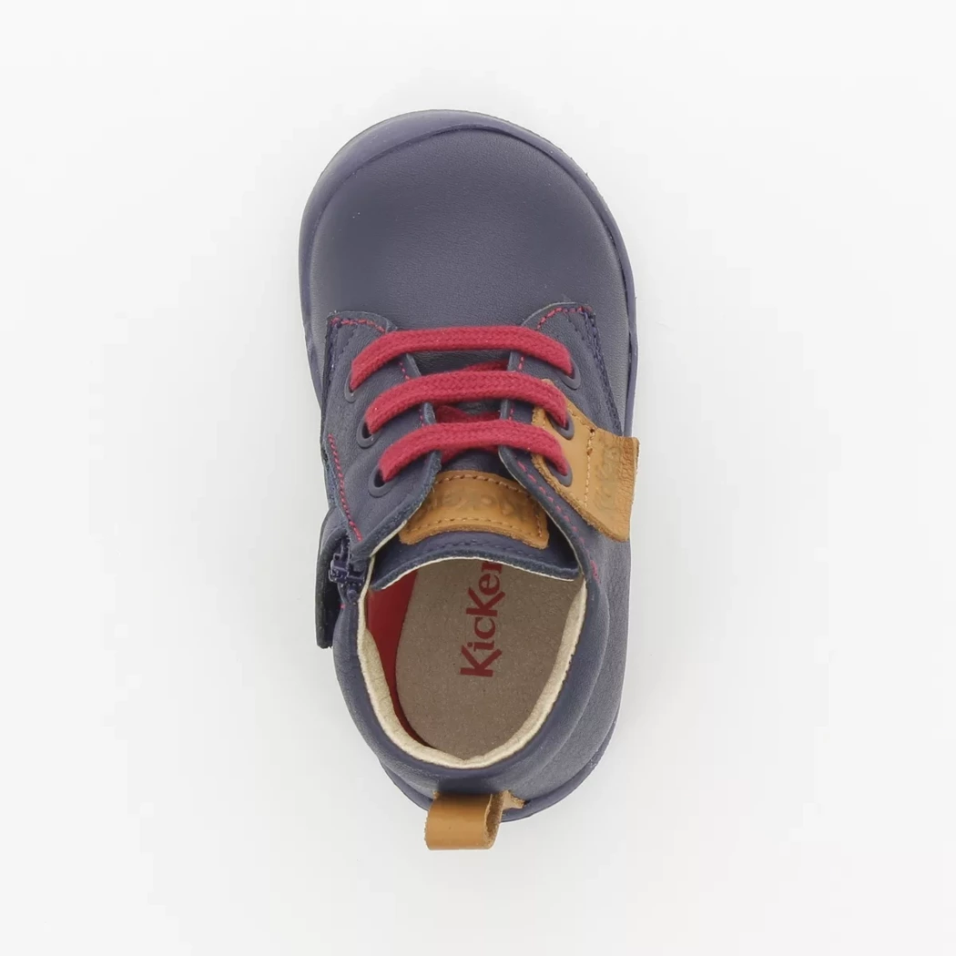 Image (6) de la chaussures Kickers - Bottines Bleu en Cuir