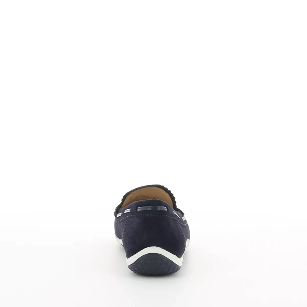 Image (3) de la chaussures Geox - Mocassins Bleu en Cuir nubuck