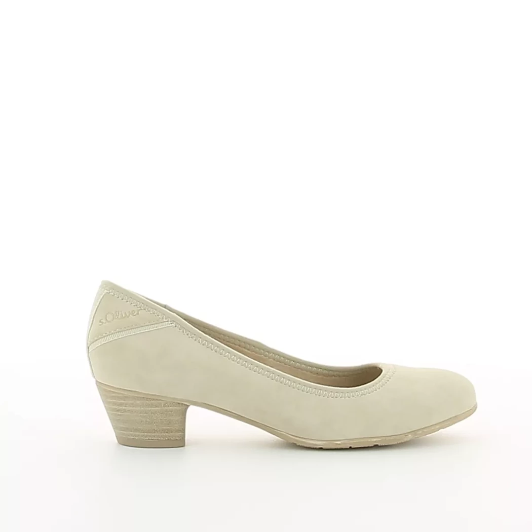 Image (2) de la chaussures S.Oliver - Escarpins Beige en Cuir synthétique Image (2) de la chaussures S.Oliver - Escarpins Beige en Cuir synthétique