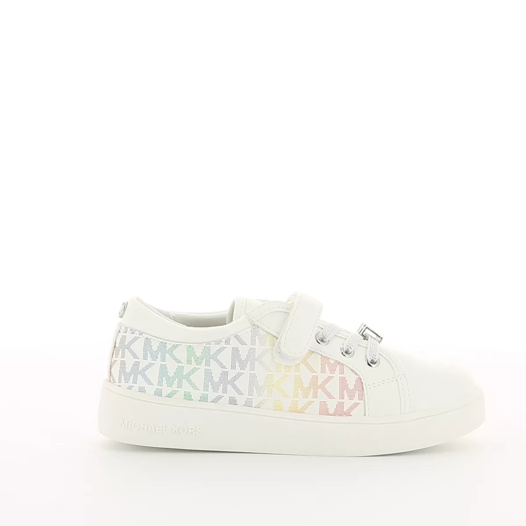 Image (2) de la chaussures Michael Kors Kids - Baskets Blanc en Cuir synthétique