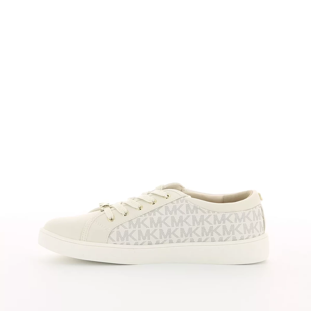 Image (4) de la chaussures Michael Kors Kids - Baskets Beige en Cuir synthétique