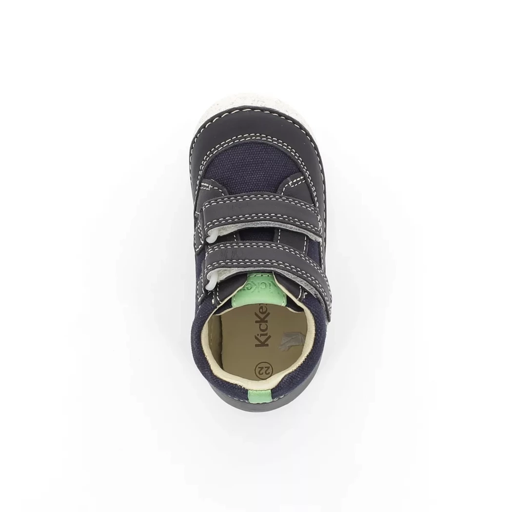 Image (6) de la chaussures Kickers - Bottines Bleu en Cuir et textile