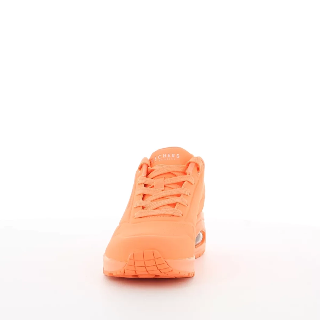 Image (5) de la chaussures Skechers - Baskets Orange en Cuir synthétique