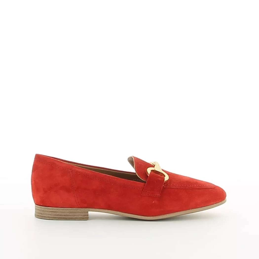 Image (2) de la chaussures Tamaris - Mocassins Rouge en Cuir nubuck