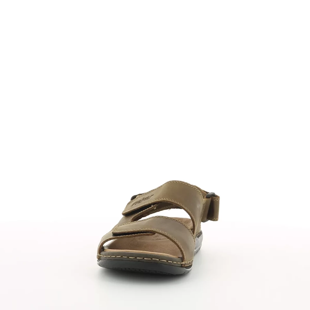Image (5) de la chaussures Rieker - Sandales et Nu-Pieds Cuir naturel / Cognac en Cuir