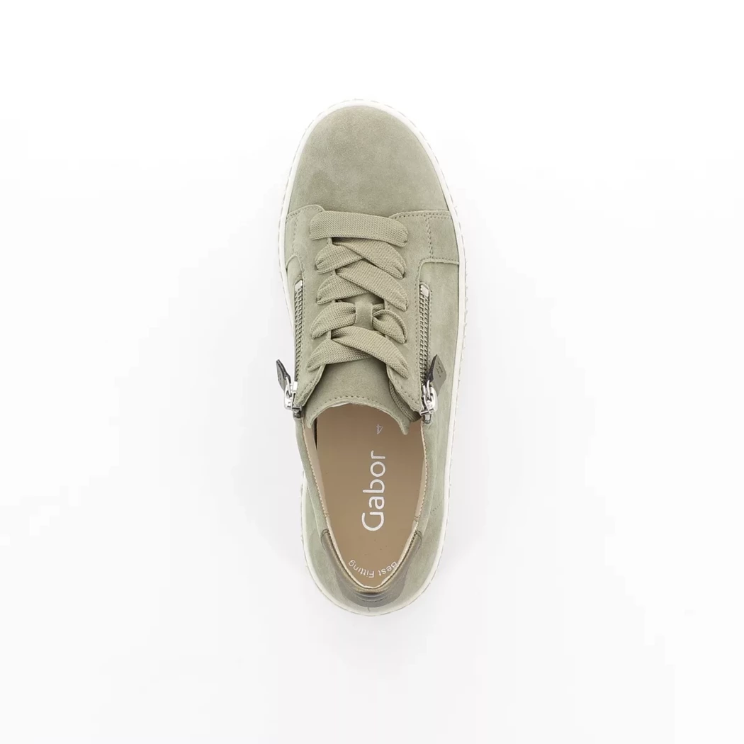 Image (6) de la chaussures Gabor - Baskets Vert en Cuir nubuck