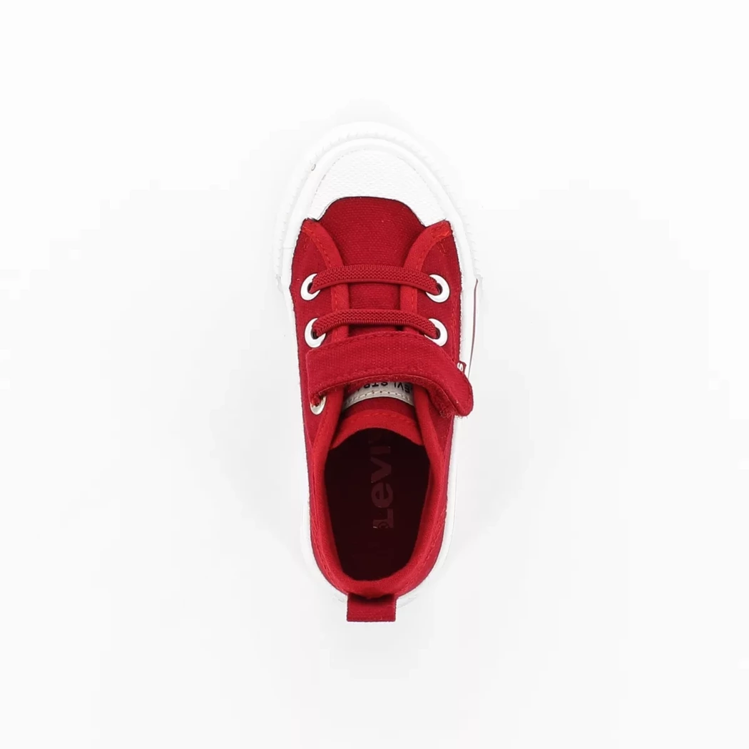 Image (6) de la chaussures Levi's - Baskets Rouge en Textile