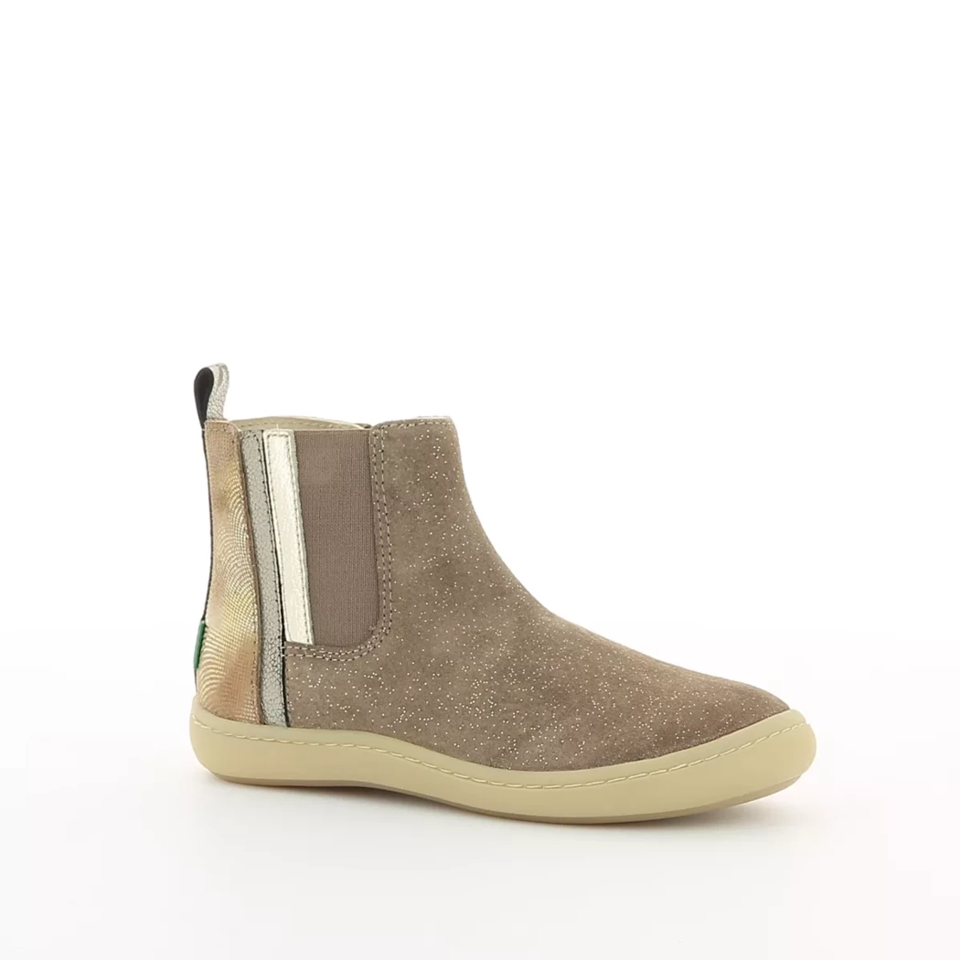 Image (1) de la chaussures Kickers - Boots Taupe en Cuir nubuck